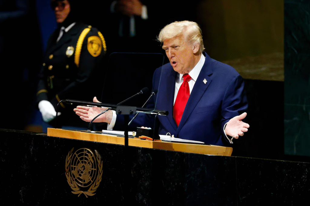 President Trump's address to the 80th UN General Assembly, New York City, Sept. 23, 2025.